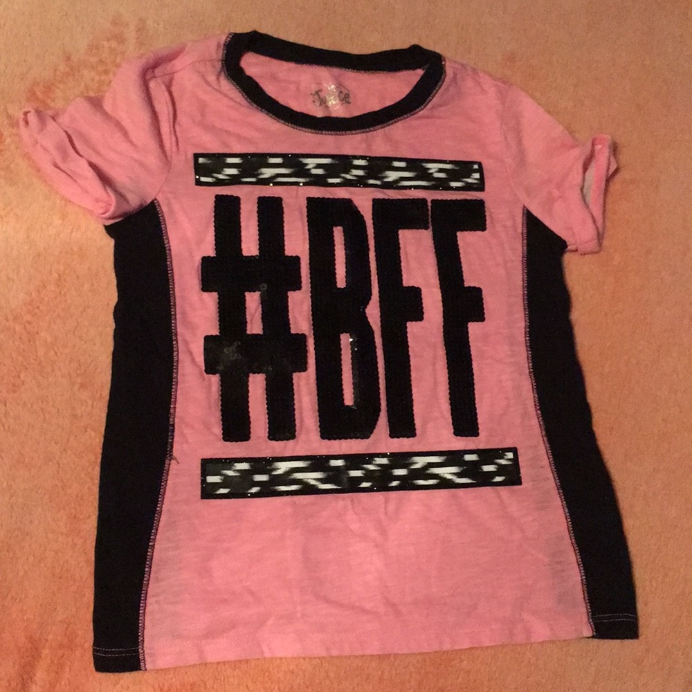 Original Hash Tag BFF Justice Girls Tee Size 5